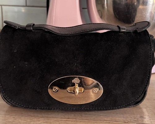 Mulberry black suede - mulberry, mini