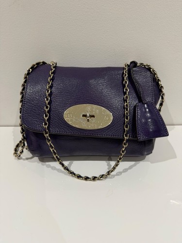 Mulberry lily leather - leather, purple