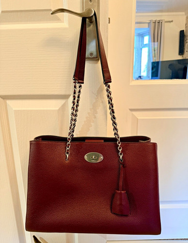 Mulberry lily chain tote small - mulberry,