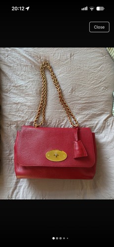 Mulberry large lily bag red - large,